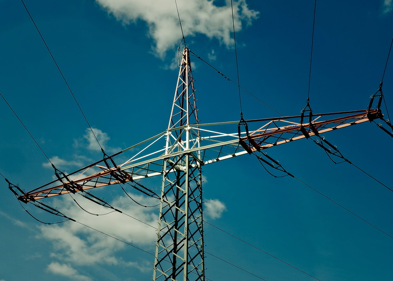 electricity pylon, insulators, sky, current conducting, low angle view, cable, electric, cloud - sky, post, global communications, line, fuel and power generation