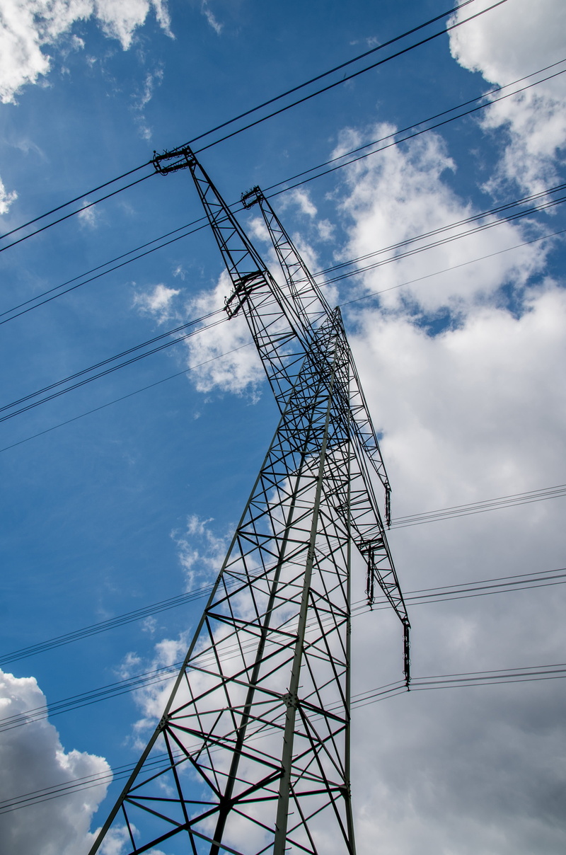power lines, electricity pylon, tall - high, connection, wires, no people, iron - metal, day, industry, metal, technology, built structure, power line