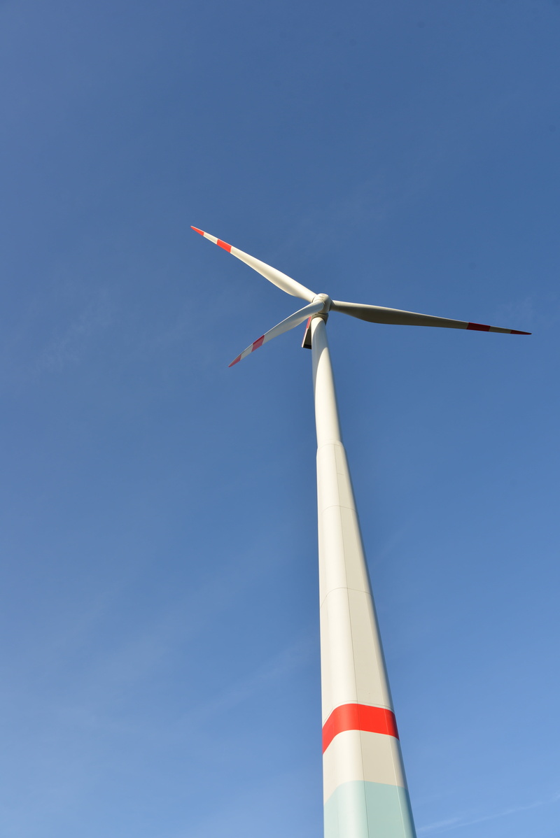 wind energy, environmental technology, energy, national icon, rotor, sky, 5K, wind, nature, meadow, eco, power generation, turbine, white color, blue