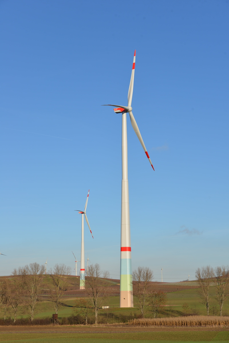 day, wind, sky, land, sustainable resources, fuel and power generation, windräder, current, wind park, energy, plant, rotor, alternative energy, wind power
