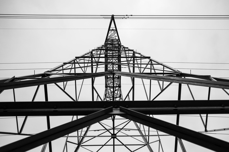 tower, clear sky, elevator, electrical equipment, power supply, built structure, electricity pylon, no people, oilfield, sky, electric transmission tower