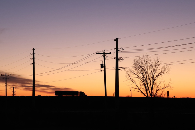 telephone pole, technology, cloud, truck, connection, pole, nature, orange color, distance, architecture, transportation, small, adventure, outdoors, vechile