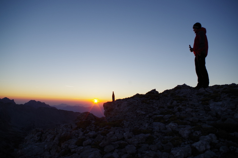 Landscape, tranquil scene, beauty in nature, rock - object, people, 4K, rock, mountains, solid, sky, sunset, tranquility, leisure activity, mountain peak