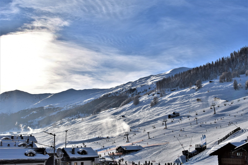 ski run, architecture, building exterior, white, outdoors, landscape, skiing, mood, beauty in nature, italy, alpine, frost, cold temperature, mountain range