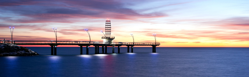 scenics - nature, industry, horizon over water, built structure, coast, water, fuel and power generation, dramatic sky, reflection, lights, 4K, multiple display