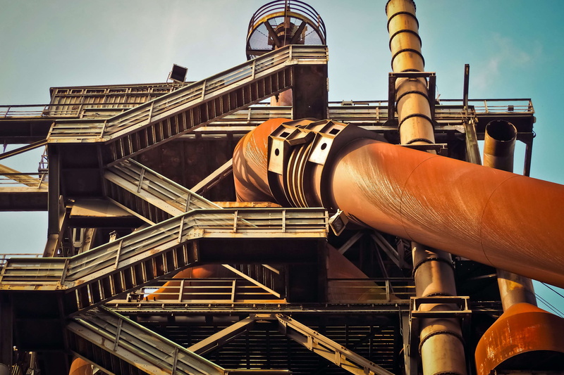 industrial building, sky, business, connection, steel, old, energy, pipes, sunlight, protection, pump, power, industrial equipment, fuel and power generation