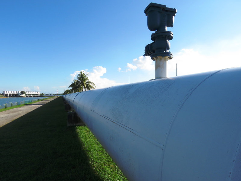 Flow, photo, no people, sea, pump, oil flow, sky, engineering, plant, Oil, business, technology, 4K, close-up, building exterior, blue, Pipeline, supply