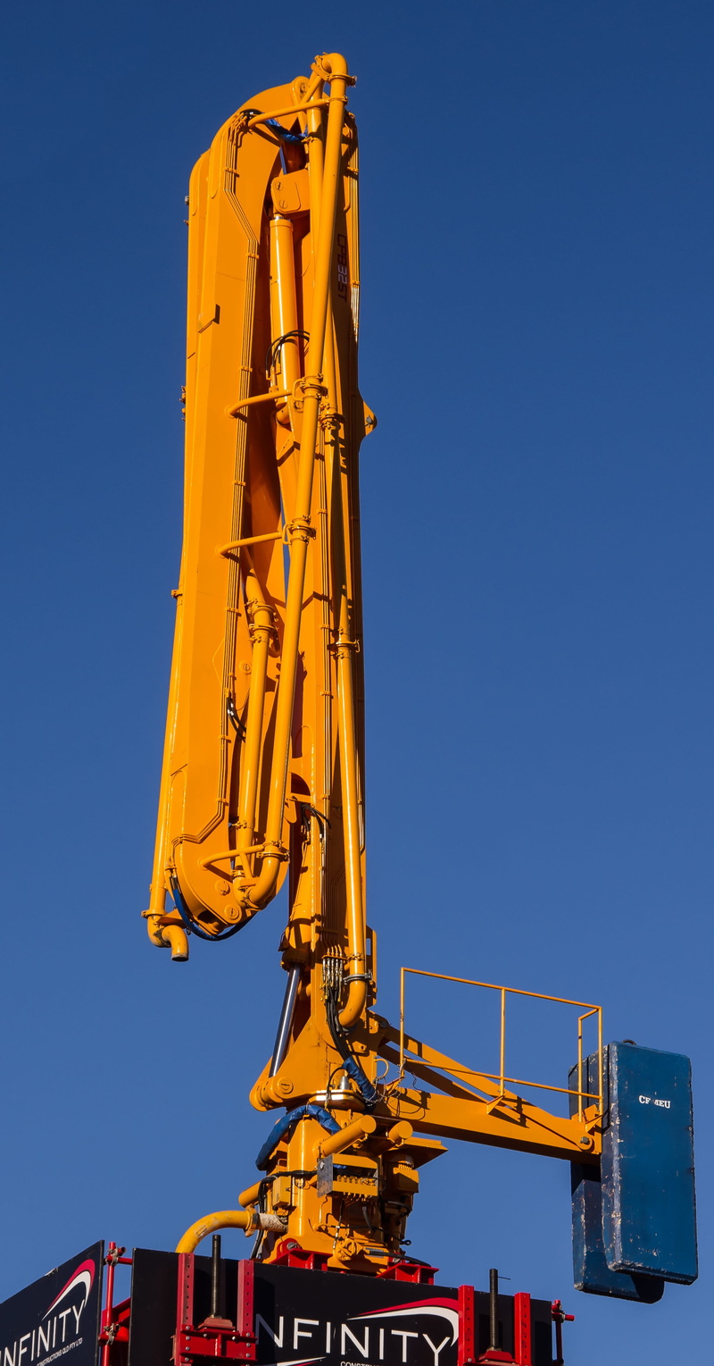 pipes, nature, low angle view, blue, sunlight, machinery, copy space, clear sky, sky, construction machinery, industry, construction equipment, built structure