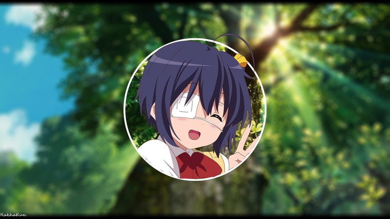 transfer print, day, low angle view, sunlight, round, anime anime girls takanashi rikka chuunibyou demo koi ga shitai nature landscape, geometric shape
