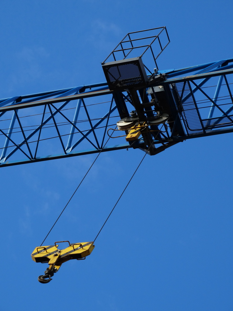 metal, crane - construction machinery, crane arm, nature, lifting crane, machinery, baukran, construction industry, 5K, skyward, no people, occupation
