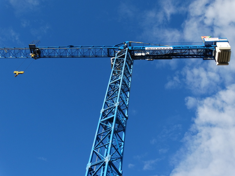 lifting crane, day, Load, in the height, blue, development, stage, machinery, baukran, alloy, crane arm, nature, low angle view, metal, outdoors, construction industry