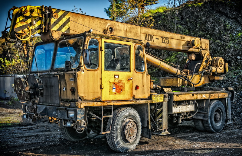5K, drivers cab, adk 125, lift, adk, drive, outdoors, crane, construction industry, truck, hydraulic, auto crane, weight, commercial land vehicle, nature