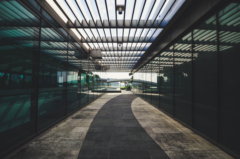 subway Station, reflection, ceiling, urban Scene, day, arcade, structure, flooring, concrete, airport, glass, transparent, construction Industry, building