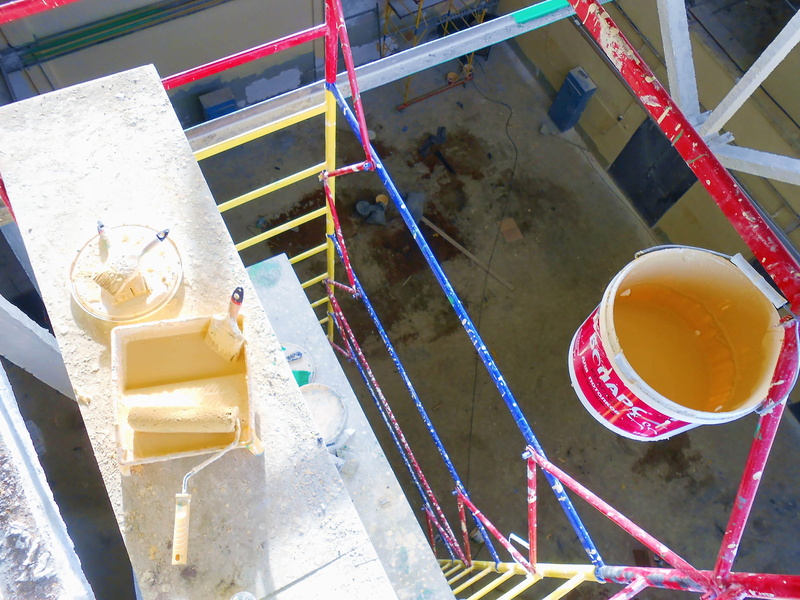 work, nature, factory, indoors, no people, platform, architecture, industry, sunlight, cup, multi colored, food and drink, high angle view, construction