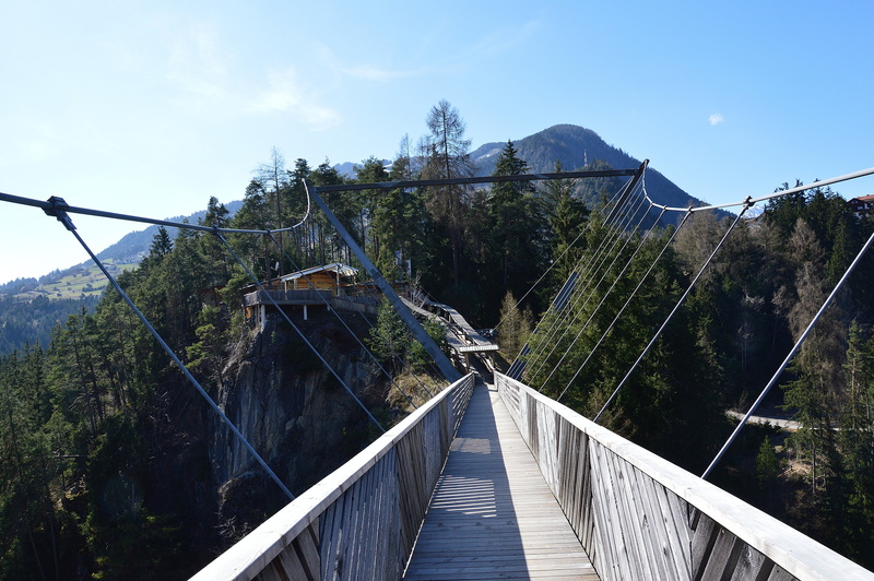 transportation, the way forward, arzl, tyrolean alps, architecture, tree, rope, 5K, no people, diminishing perspective, day, benni raich bridge, bridge - Man Made Structure