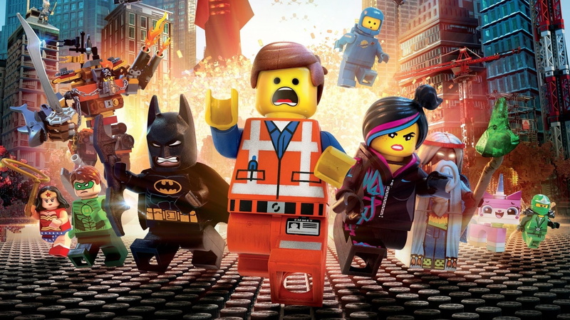built structure, statue, toy, city, people, creativity, robot, architecture, sculpture, outdoors, day, childhood, lego the lego movie batman green lantern wonder woman emmet brickowoski metal beard bruce wayne unikitty benny wyldstyle vitruvius
