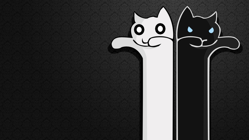 1080P, animals, art, cats, hd, longcat, minimalistic, x