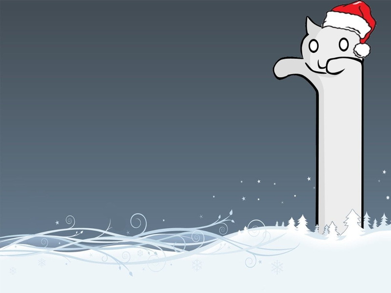 creativity, white color, 480P, snow, drawing - art product, blue, copy space, Meme, animal themes, Longcat, drawing - activity, research, animal, winter