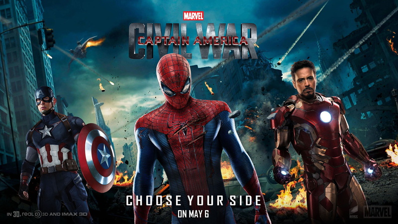 desktop, iron, civil, america, phones, mobile, war, spiderman, man, computer, capitan, 2K, hd