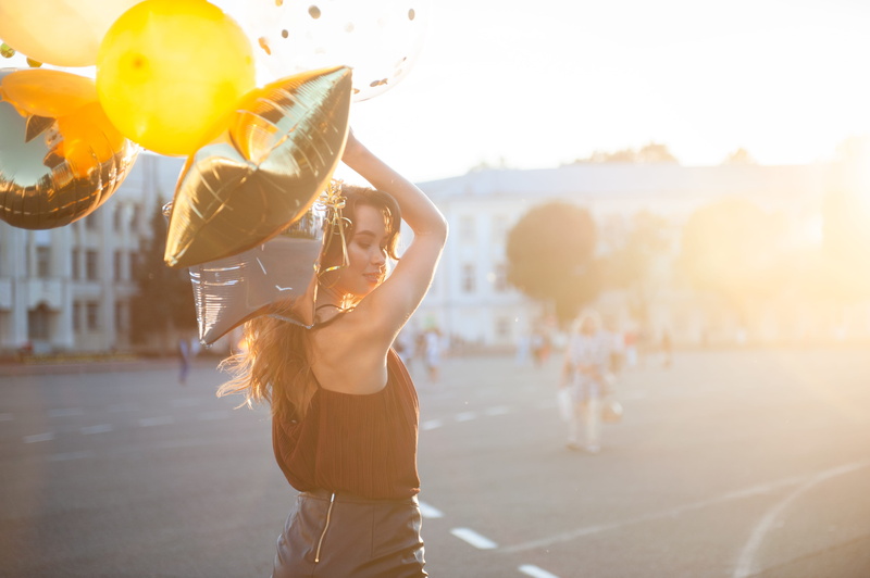 holiday, women, adult, focus on foreground, young adult, silver, party, portrait, sunlight, nature, lifestyles, enjoyment, outdoors, casual clothing, sun