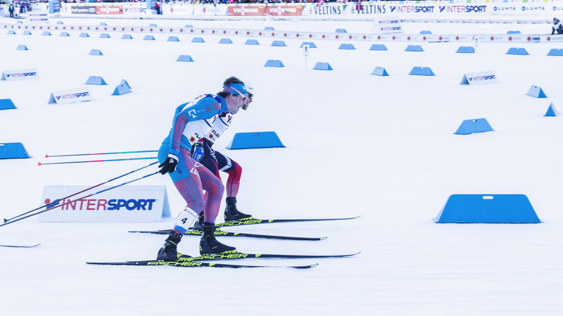 snow, one person, finland, ioc, langrenn, side view, lahti, skiing, ski-wear, mountain, sport, daytime, helmet, crash helmet, world championship, championship