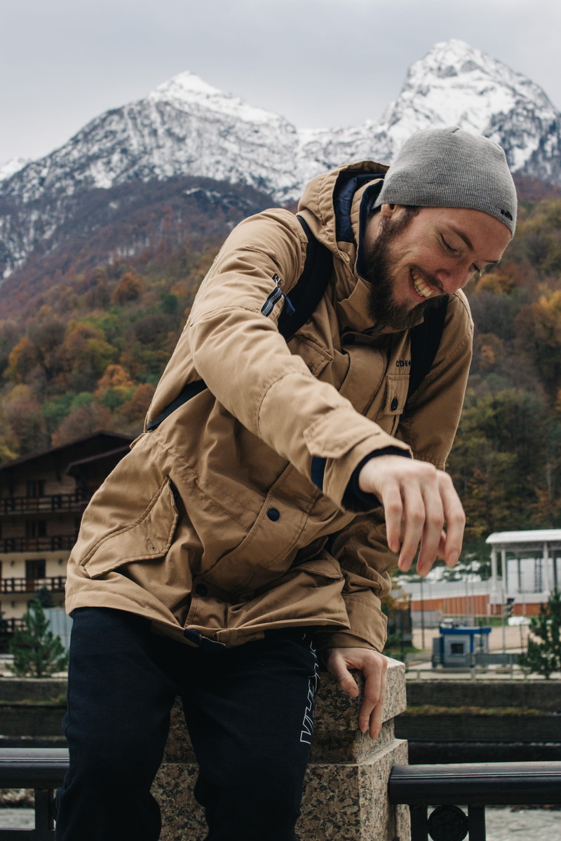 forest, young adult, leisure activity, person, people, knit hat, human, real people, autumn, fall, sochi, standing, mountain, cold temperature, outdoors