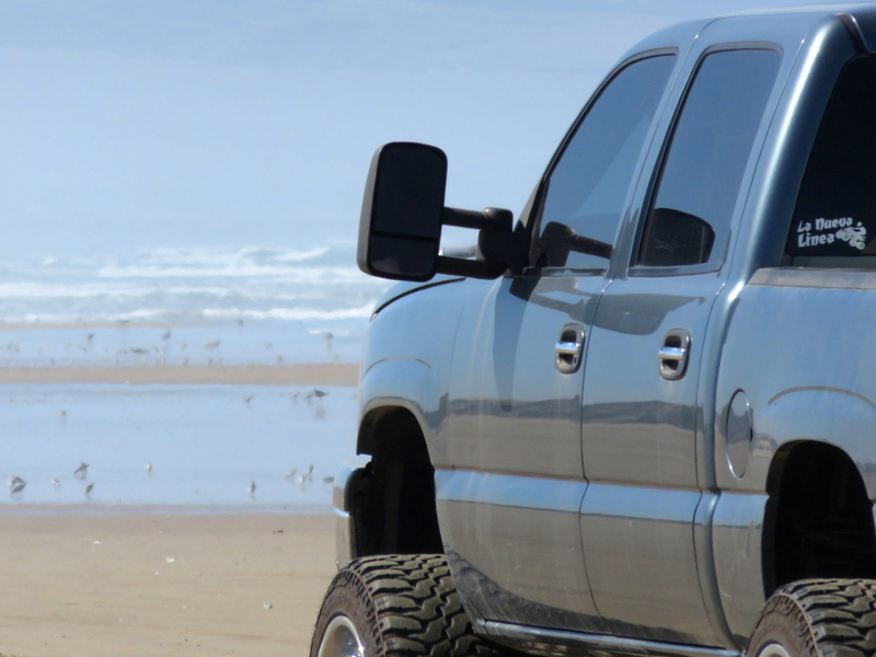 summer, limitless, shore, Sea, car, Truck, adventure, dom, dream, land, ocean, rear view, transportation, blue, air vehicle, scenic, motor vehicle, Travel