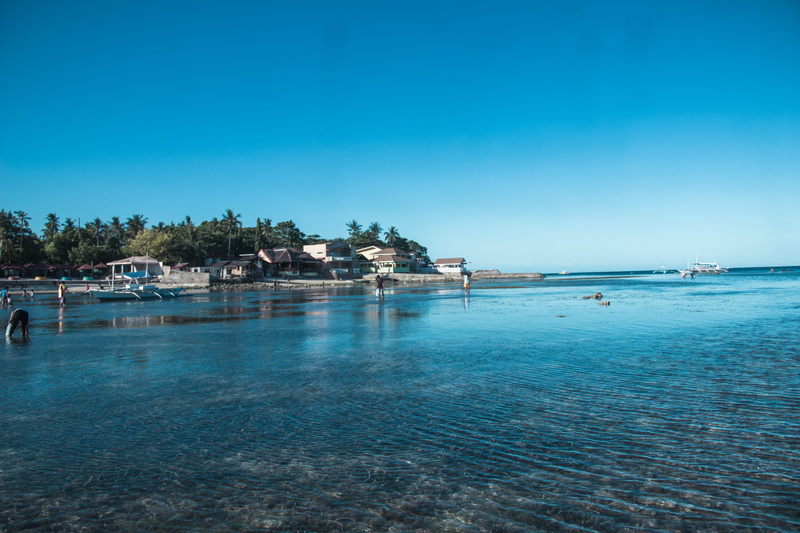 summer, mactan, waterfront, water, tranquil scene, tranquility, philippines, sky, blue, beach, land, clear sky, no people, outdoors, day, nature, copy space