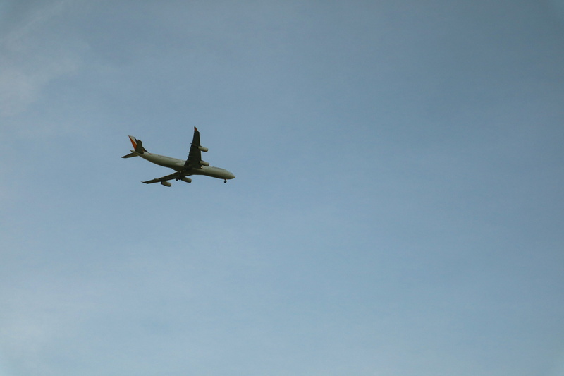spread wings, copy space, transportation, flying, cloud, outdoors, plane, day, cebu city, travel, no people, airplane, blue, philippines, on the move, mid-air