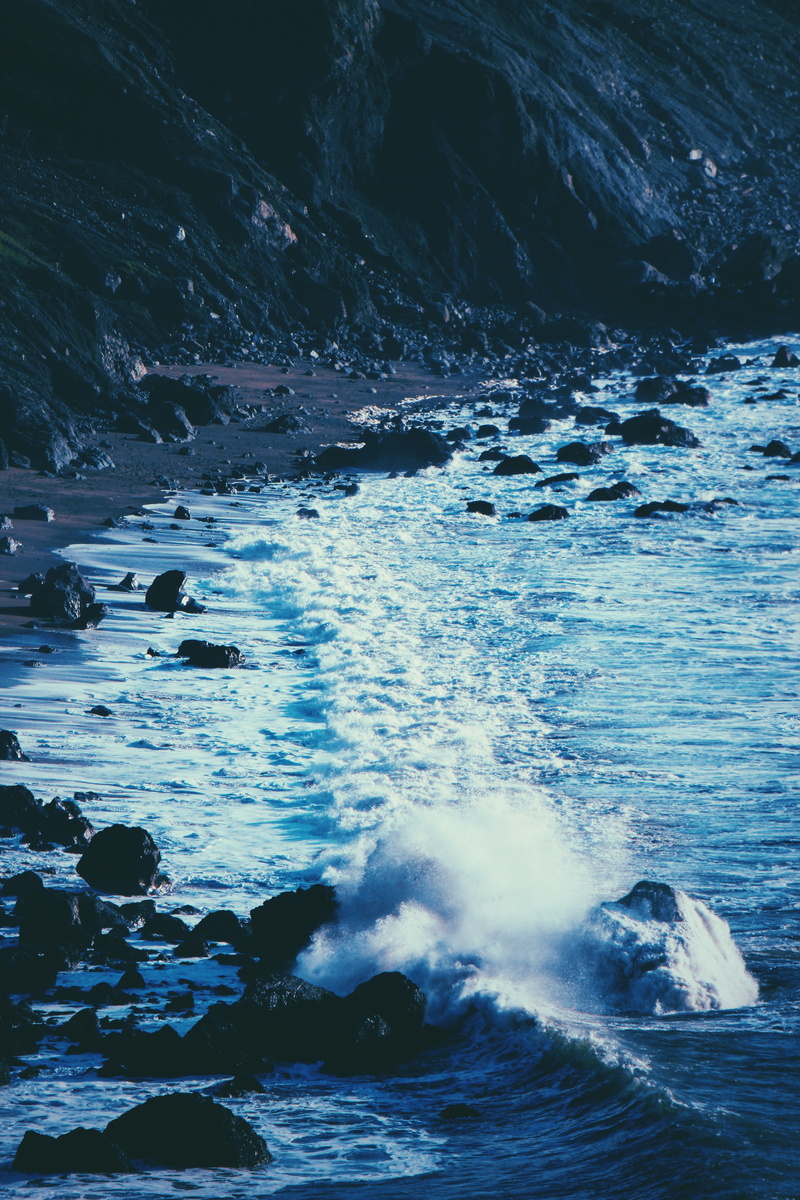 no people, body, shore, day, power in nature, motion, photo, sport, sea, nature, scenics - nature, rock, wave, 5K, breaking, rock - object, waterfront
