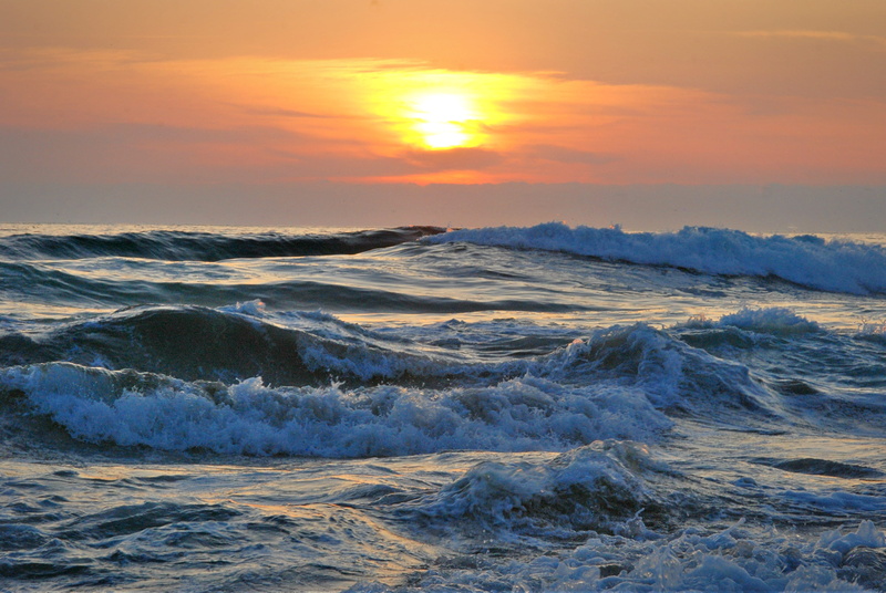 water, beauty in nature, waves, evening, wave, sky, scenics - nature, beach, seafoam, 4K, sport, pacific, seascape, dawn, ocean, landscape, travel, horizon over water