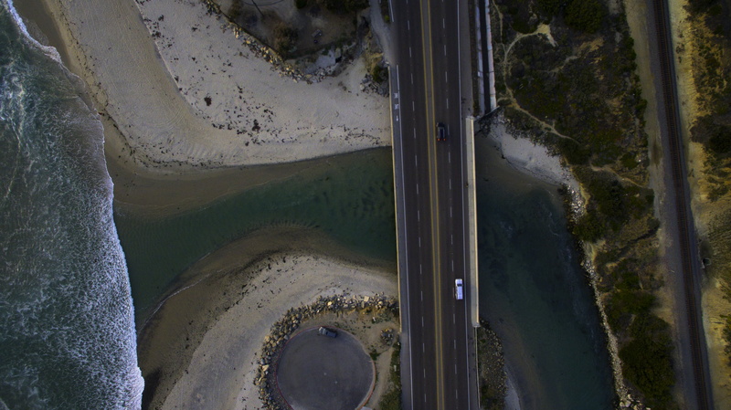 day, mineral, beauty in nature, scenics - nature, river mouth, no people, land, 4K, nature, water, waterfall, ocean, motion, car, birds eye view, non-urban scene