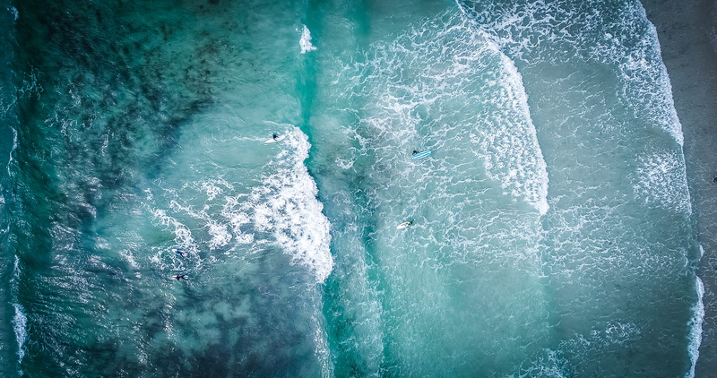 day, outdoors, vazon bay, body, foam, beach, wave, turquoise colored, green and blue, power, beauty in nature, no people, drone view, blue, flowing tide
