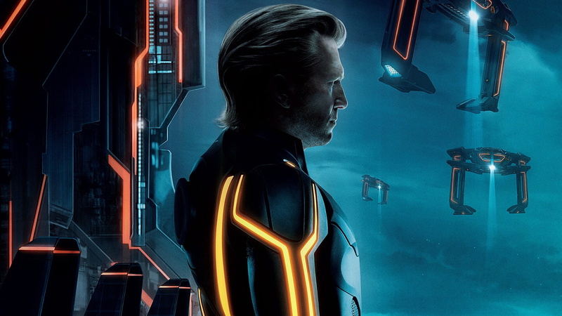 movies, contemplation, indoors, looking away, sadness, side view, profile view, 1080P, waist up, illuminated, women, portrait, beautiful woman, Tron: Legacy