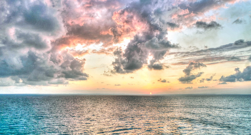 horizon Over Water, scenics, sea, weather, sky, wave, sunset, bright, ocean, tranquil Scene, dusk, travel, dramatic sky, outdoors, reflection, nature, seascape