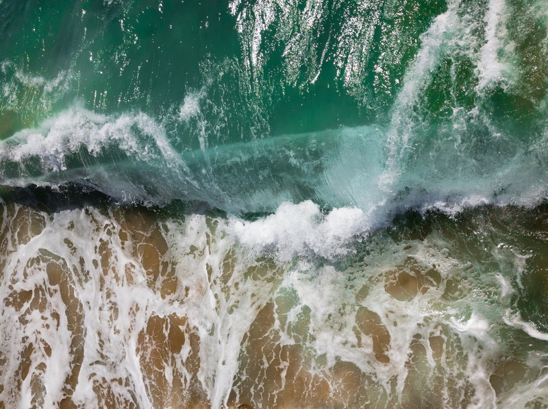 2K, daytime, flowing water, motion, power, ocean, blurred motion, seashore, power in nature, californium, waterfall, summer backgrounds, nature, sand