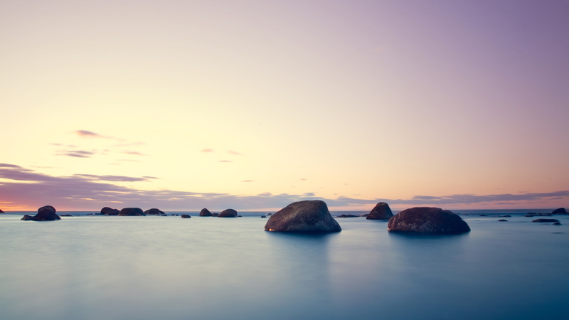 hd, warm, ocean, rocks, 2K, stones, nature