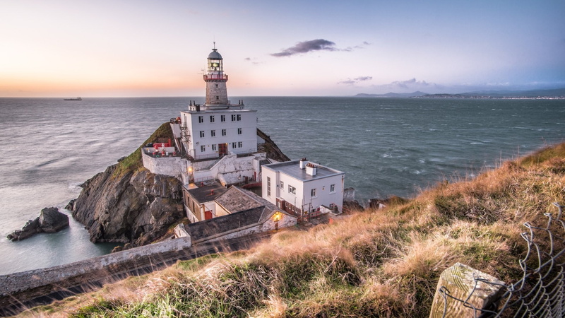 guidance, fence, scenics - nature, cloud - sky, mountains, beach, architecture, hills, clouds, lighthouse, horizon, sea, no people, ship, travel destinations