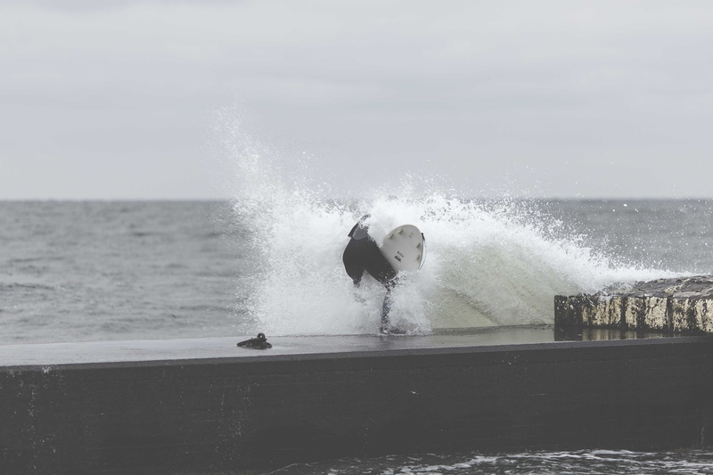 daytime, man, real people, sky, motion, wall, jet ski, power in nature, one person, splashing, wave, people, grayscale, seawaves, horizon, waves, power