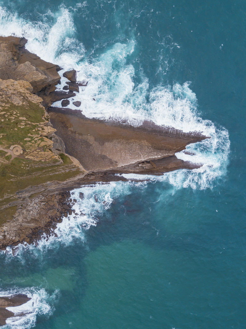 aerial, turquoise colored, flowing water, day, crashing, power in nature, photography, waterfront, high angle view, daytime, sport, 4K, top, waves, beauty in nature
