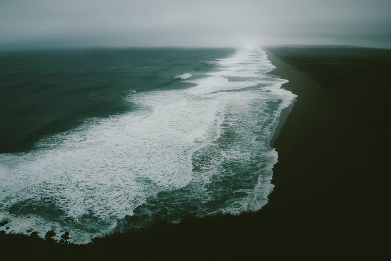 tranquility, day, idyllic, sea, nature, scenics - nature, outdoors, water, beach, wave, photography, seascape, surf, sky, aerial, scenics, ocean waves