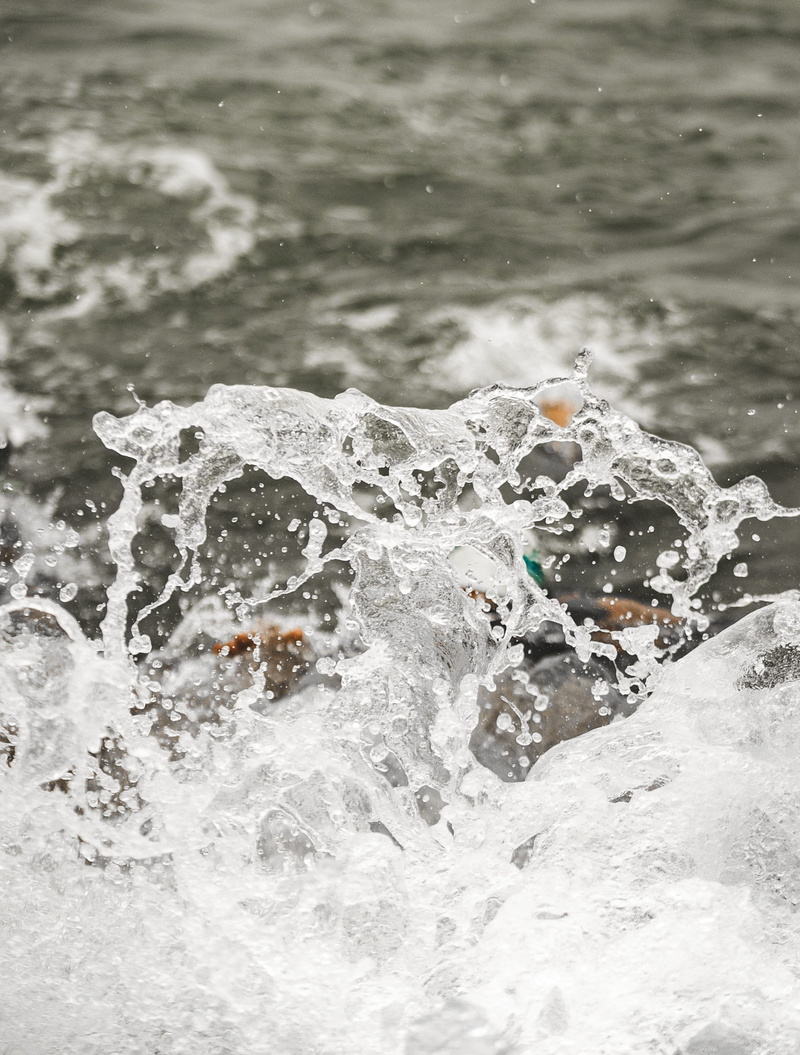 sea, water, motion, rock, tsunami, creek, sport, sprout, 2K, aquatic sport, day, wave, flowing water, beauty in nature, power in nature, beach, focus on foreground