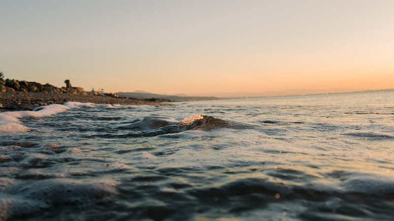 horizon Over Water, outdoors, solid, seawaves, beauty In Nature, scenics - nature, coastline, photography, ocean, angle, motion, surface level, sea, no People