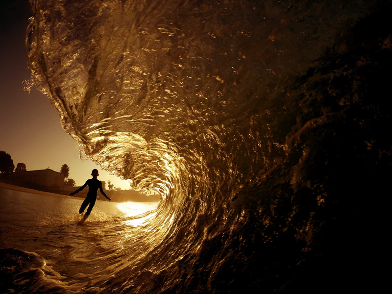 golden, photography, silhouette, lifestyles, one person, standing, adventure, barrel, leisure activity, real people, towards, ocean, running, outdoors