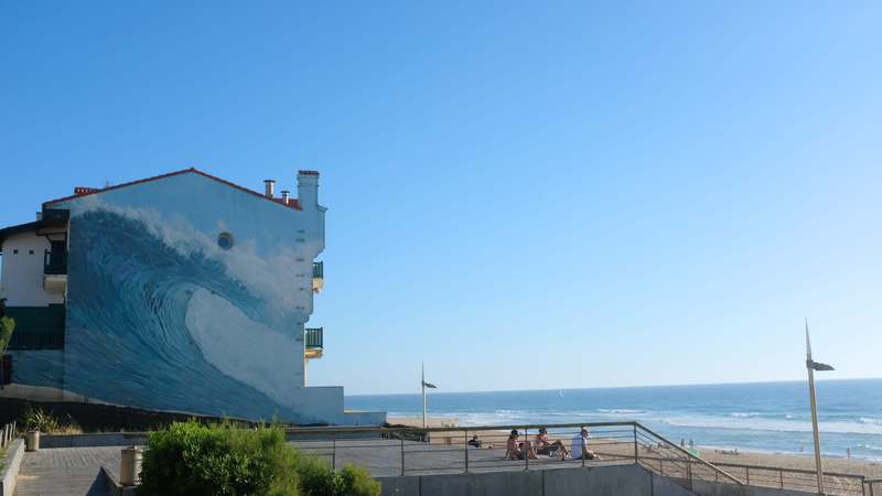 ocean, water, clear sky, nature, sea, land, wave, building exterior, copy space, building, sunlight, built structure, architecture, no people, sky, france