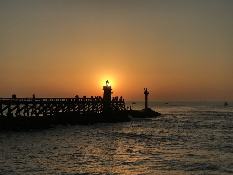 built structure, transportation, clear sky, groyne, scenics - nature, sun, wooden post, summer, nautical vessel, sunset, silhouette, tower, outdoors, colorful