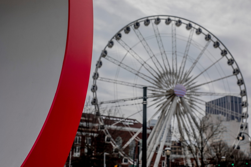 fairground, highway, wheel, nature, low angle view, skyview, large, ferris wheel, angles, no people, scenic, park, arts culture and entertainment, olympics