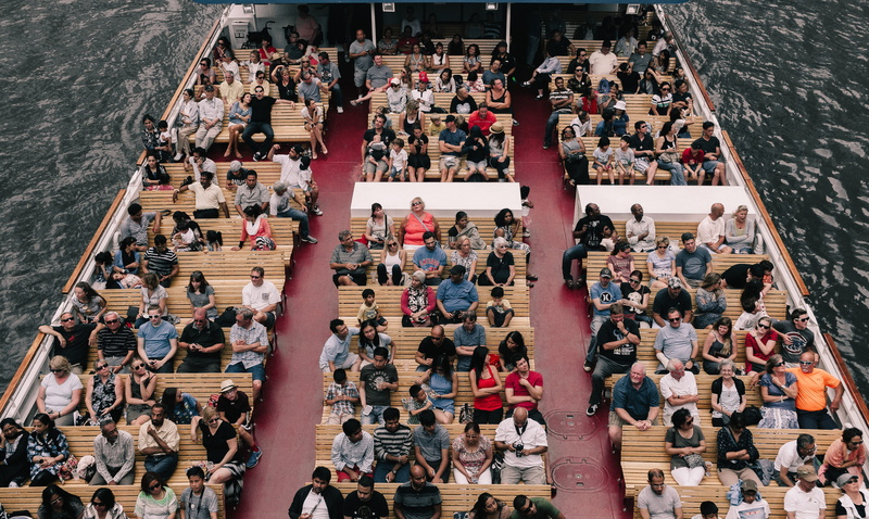 nature, ship, large group of people, people, tourist, built structure, illinois, lifestyles, leisure activity, day, crowd, tourism, boat, outdoors, women