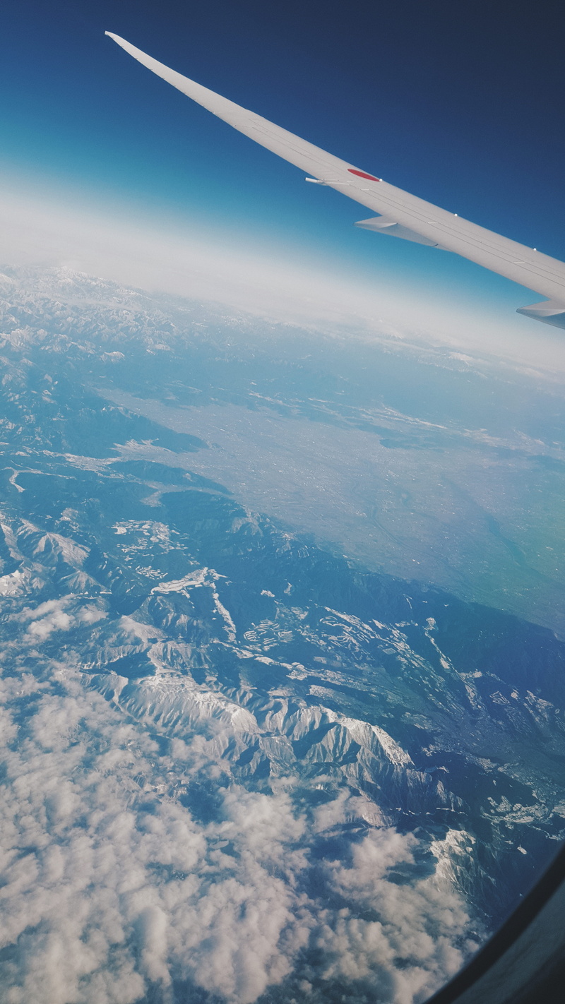 air vehicle, mode of transportation, plane, 5K, flying, scenics - nature, japan, aircraft wing, nature, airplane, overseas, flight, sky, travel, vaction
