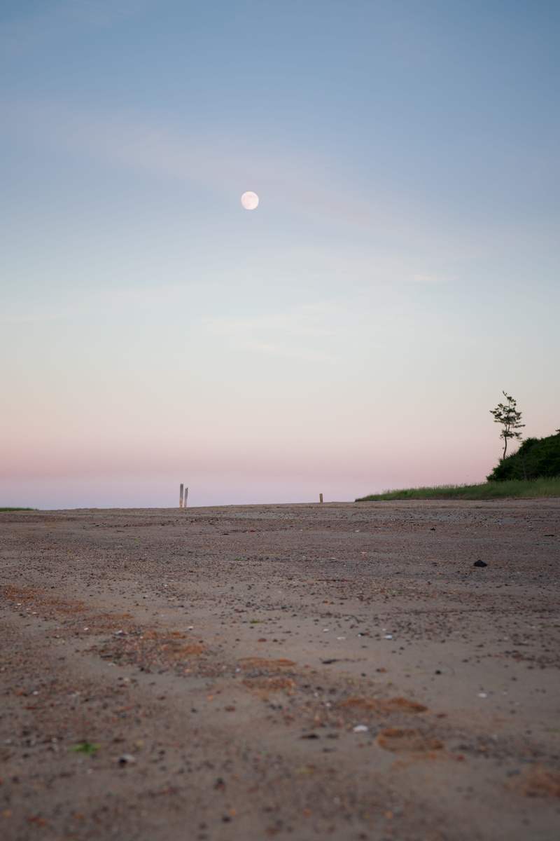 sea, idyllic, lands, nature, moon, clear sky, tranquil scene, field, tree, photo, environment, beach, ocean, blue, chatham, water, scenery, dirt, 5K, tranquility
